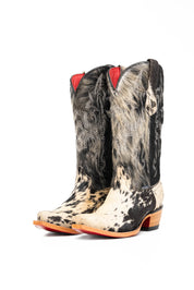 Katherine Snip Toe Cowhide Cowgirl Boot Size 7 Box NW77