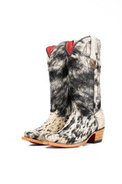 Katherine Snip Toe Cowhide Cowgirl Boot Size 7 Box NW79