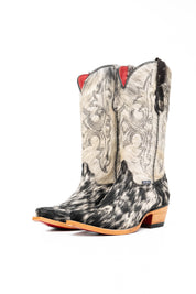 Katherine Snip Toe Cowhide Cowgirl Boot Size 7.5 Box NW81