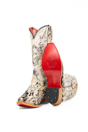 Katherine Snip Toe Cowhide Cowgirl Boot Size 8 Box NW82