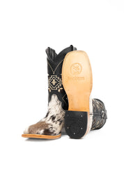 Men's Cowhide Square Toe Cowboy Boot Size 8.5 Box NM76