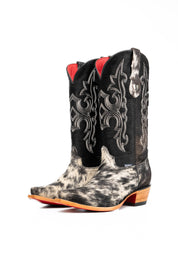 Katherine Snip Toe Cowhide Cowgirl Boot Size 9 Box NW89