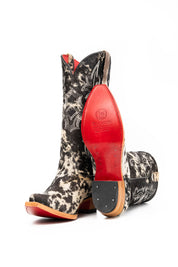 Katherine Snip Toe Cowhide Cowgirl Boot Size 10 Box NW92