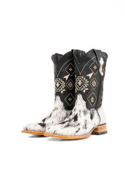 Men's Cowhide Square Toe Cowboy Boot Size 8.5 Box NM77