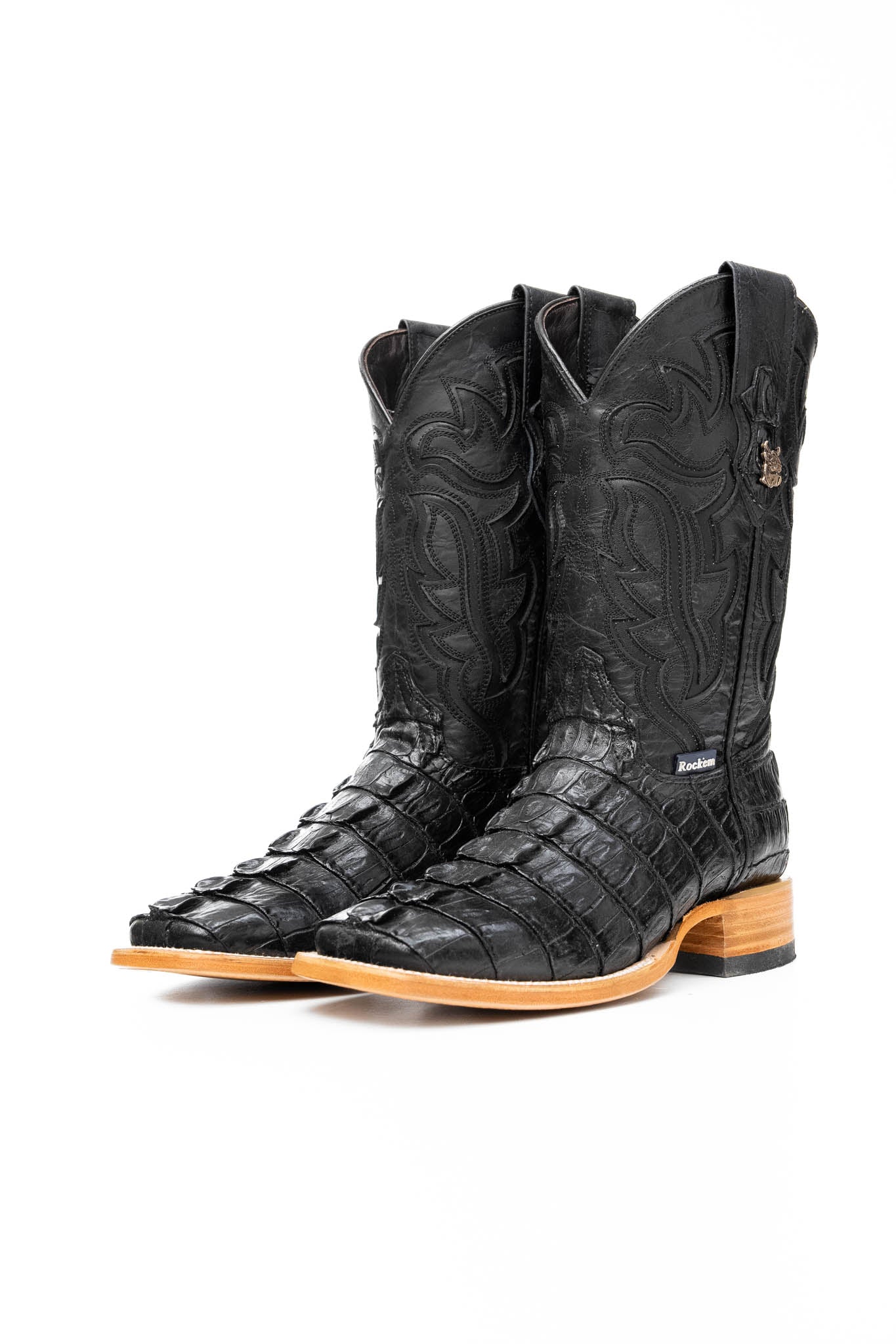 Bruce Rappaport Boot Bruce Caiman Tail Square Toe Cowboy Boot – Rock'Em