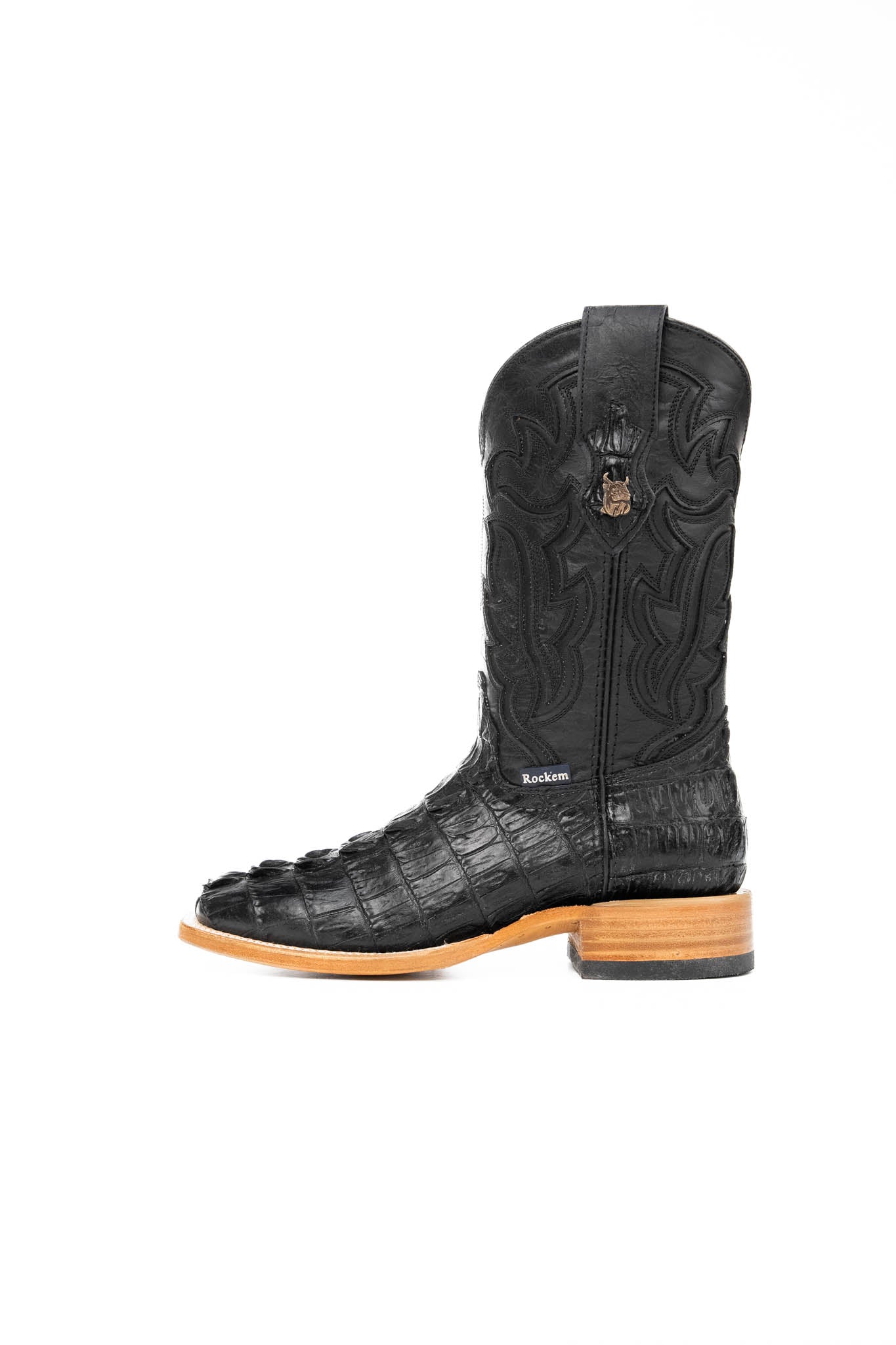 Bruce Caiman Tail Square Toe Cowboy Boot