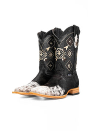 Men's Cowhide Square Toe Cowboy Boot Size 10 Box NM81