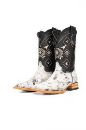 Men's Cowhide Square Toe Cowboy Boot Size 10 Box NM82