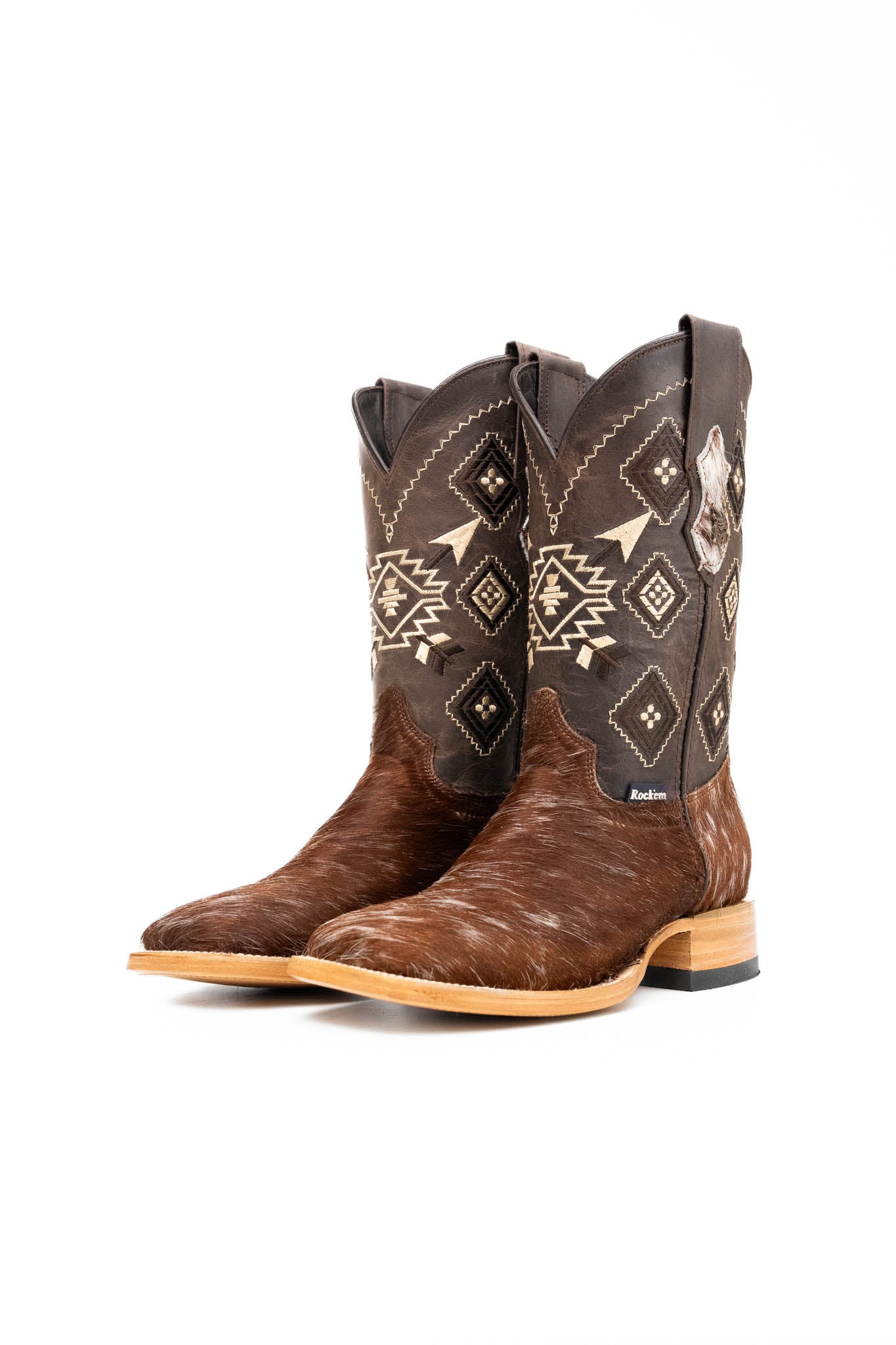 Men's Cowhide Square Toe Cowboy Boot Size 6 Box NM87
