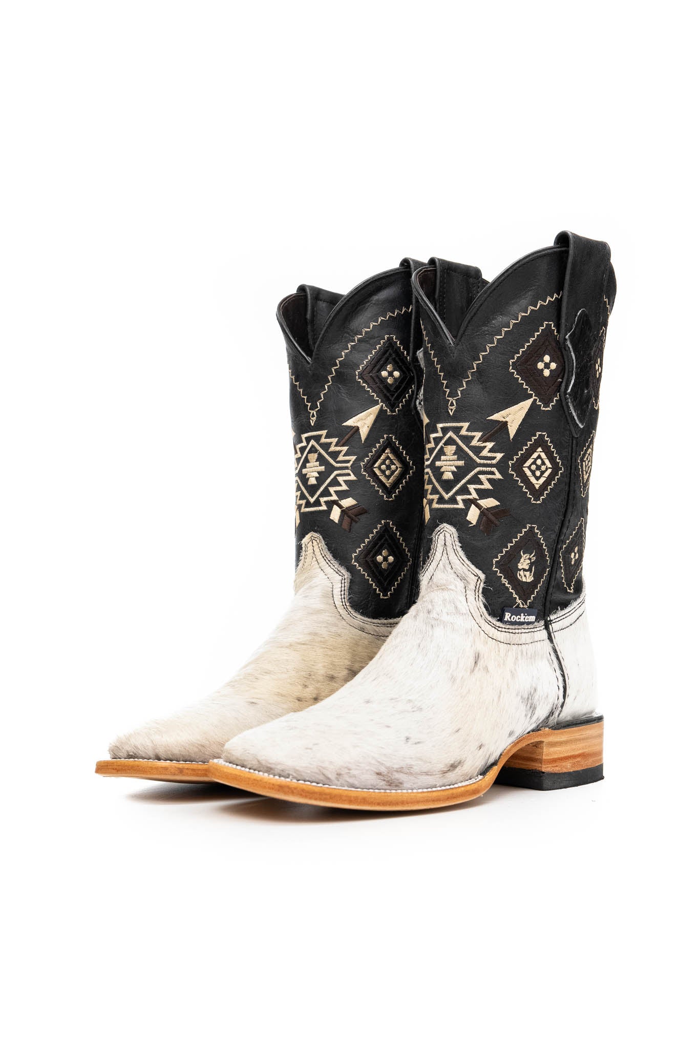 Men's Cowhide Square Toe Cowboy Boot Size 6.5 Box NM69