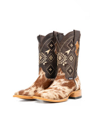 Men's Cowhide Square Toe Cowboy Boot Size 6 Box NM88