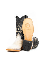 Men's Cowhide Square Toe Cowboy Boot Size 6.5 Box NM69