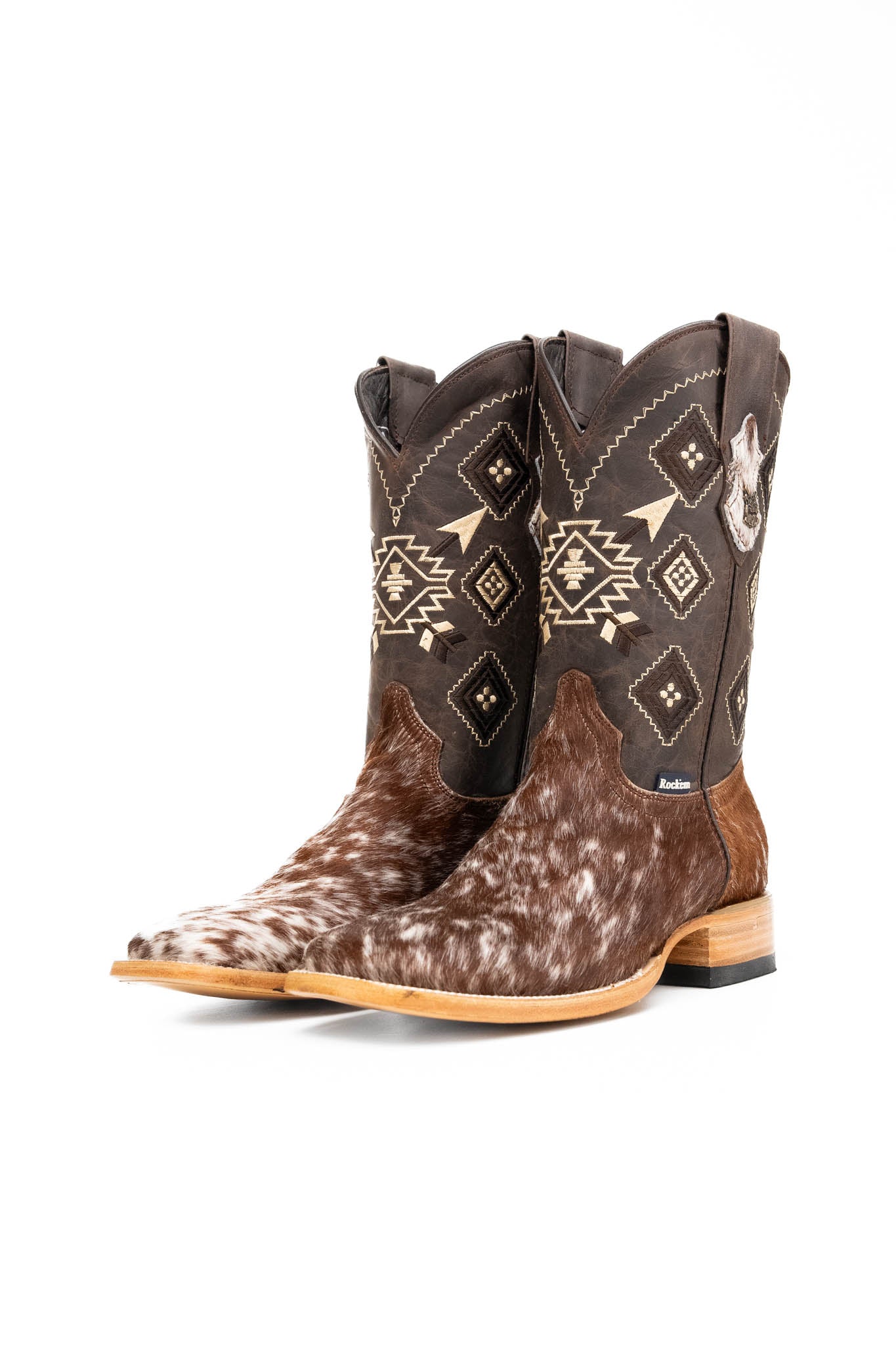 Men's Cowhide Square Toe Cowboy Boot Size 8.5 Box NM97