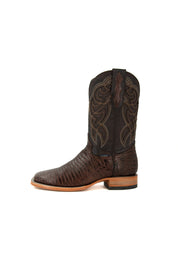 Lizard Square Toe Cowboy Boot