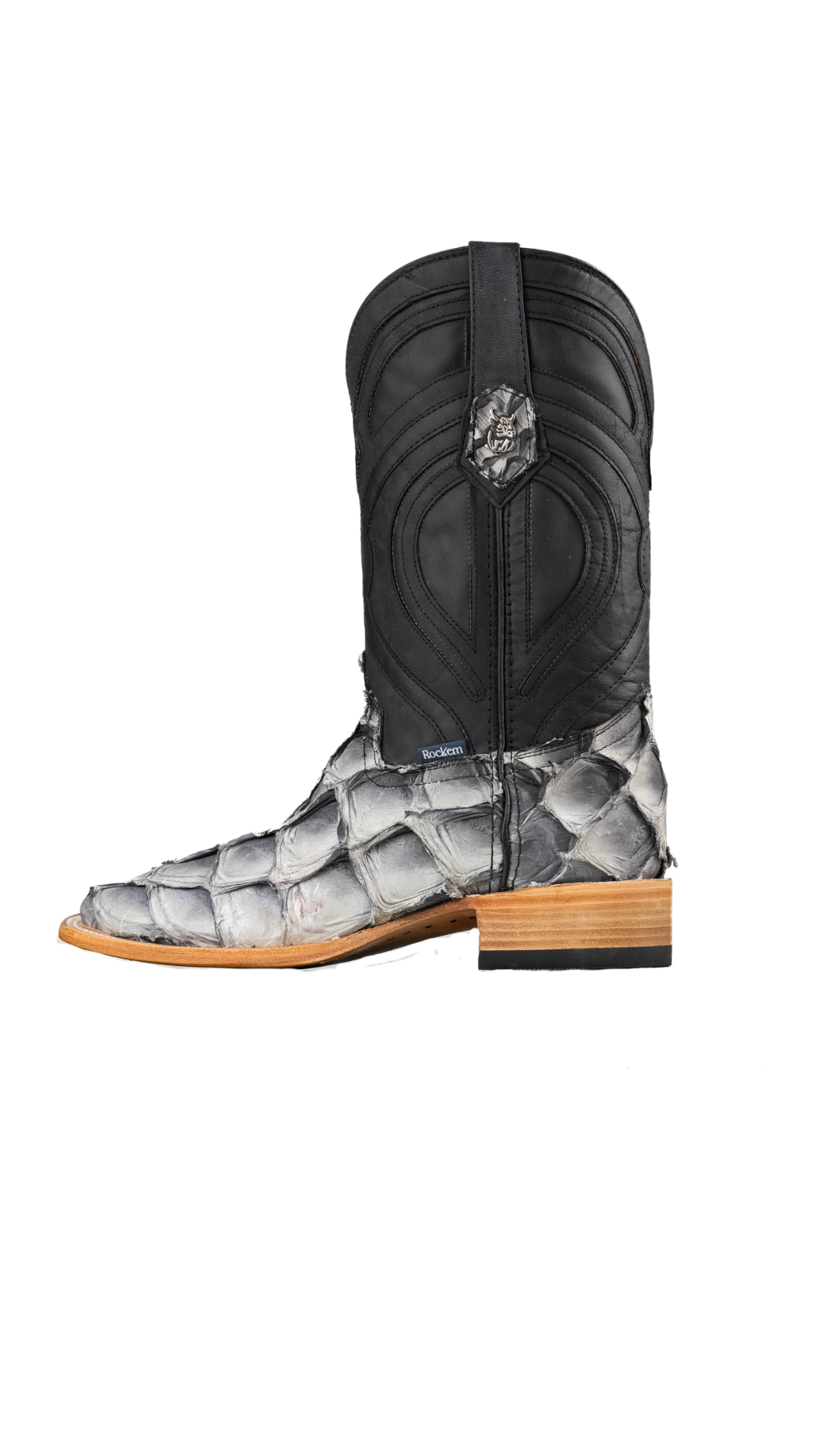 King Ranch Pirarucu Exotic Square Toe Cowboy Boot