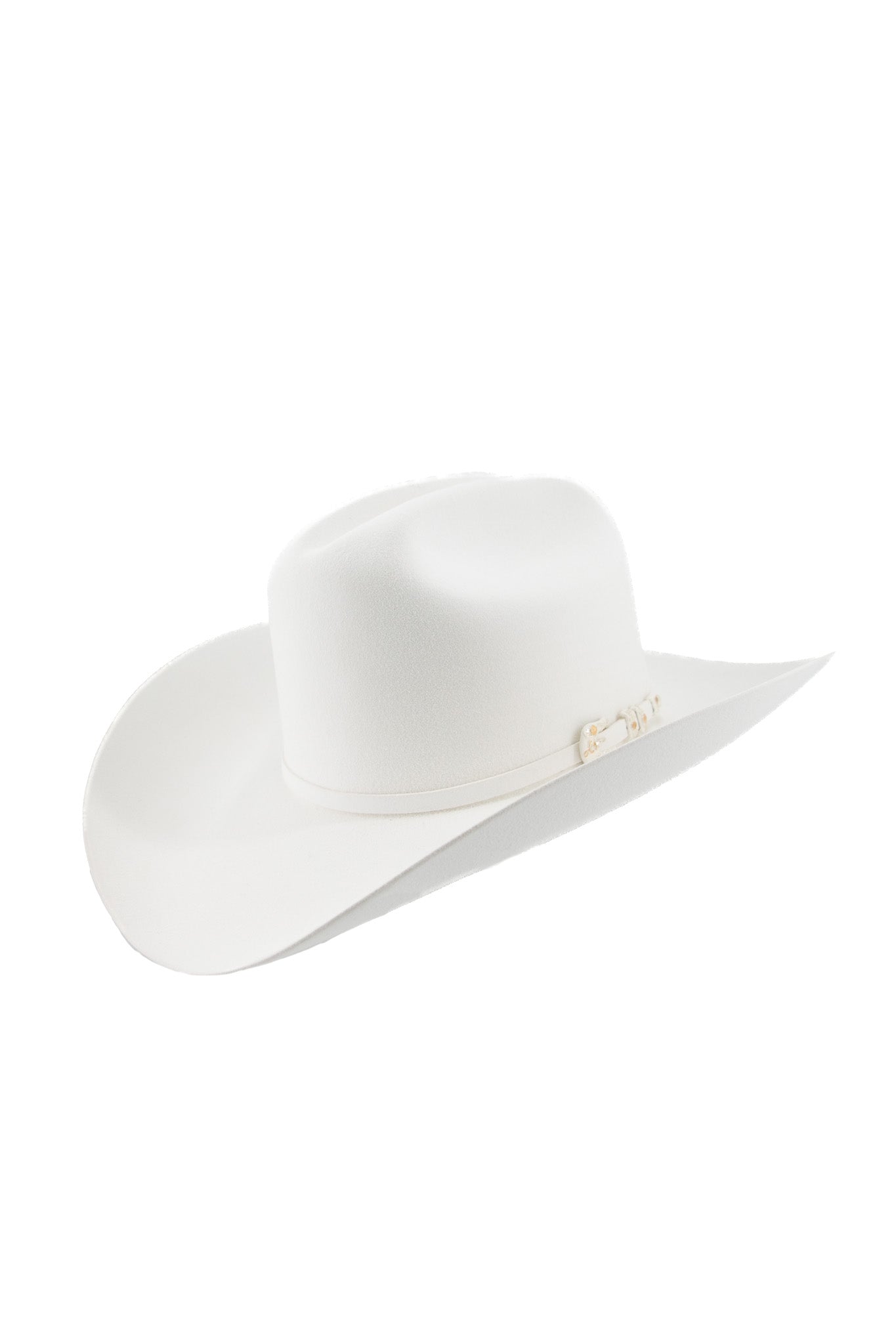 Larry Mahan 6X White Real Felt Cowboy Hat