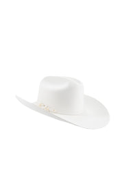 Larry Mahan 6X White Real Felt Cowboy Hat