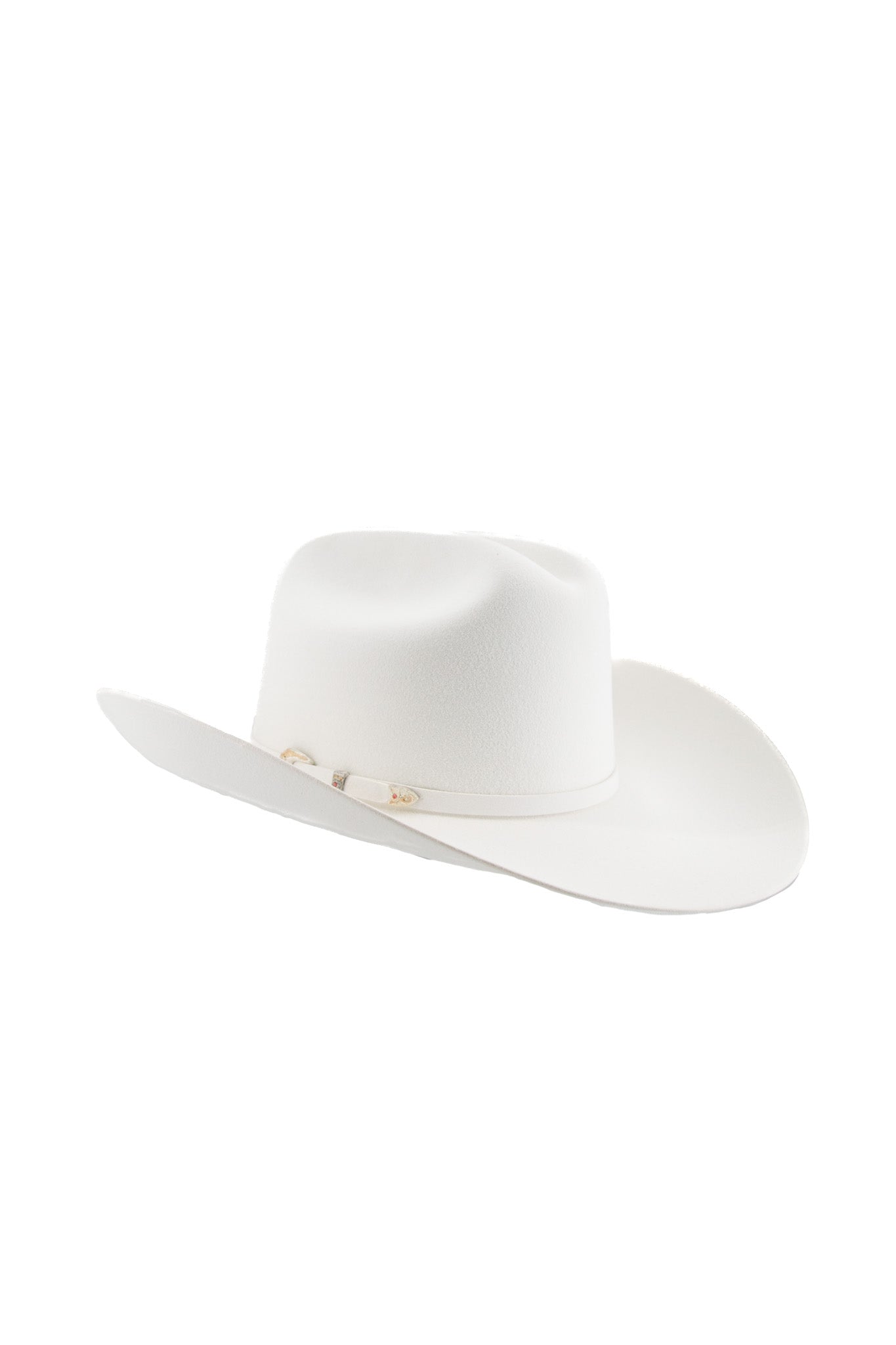 Larry Mahan 10X White Jerarca Felt Cowboy Hat