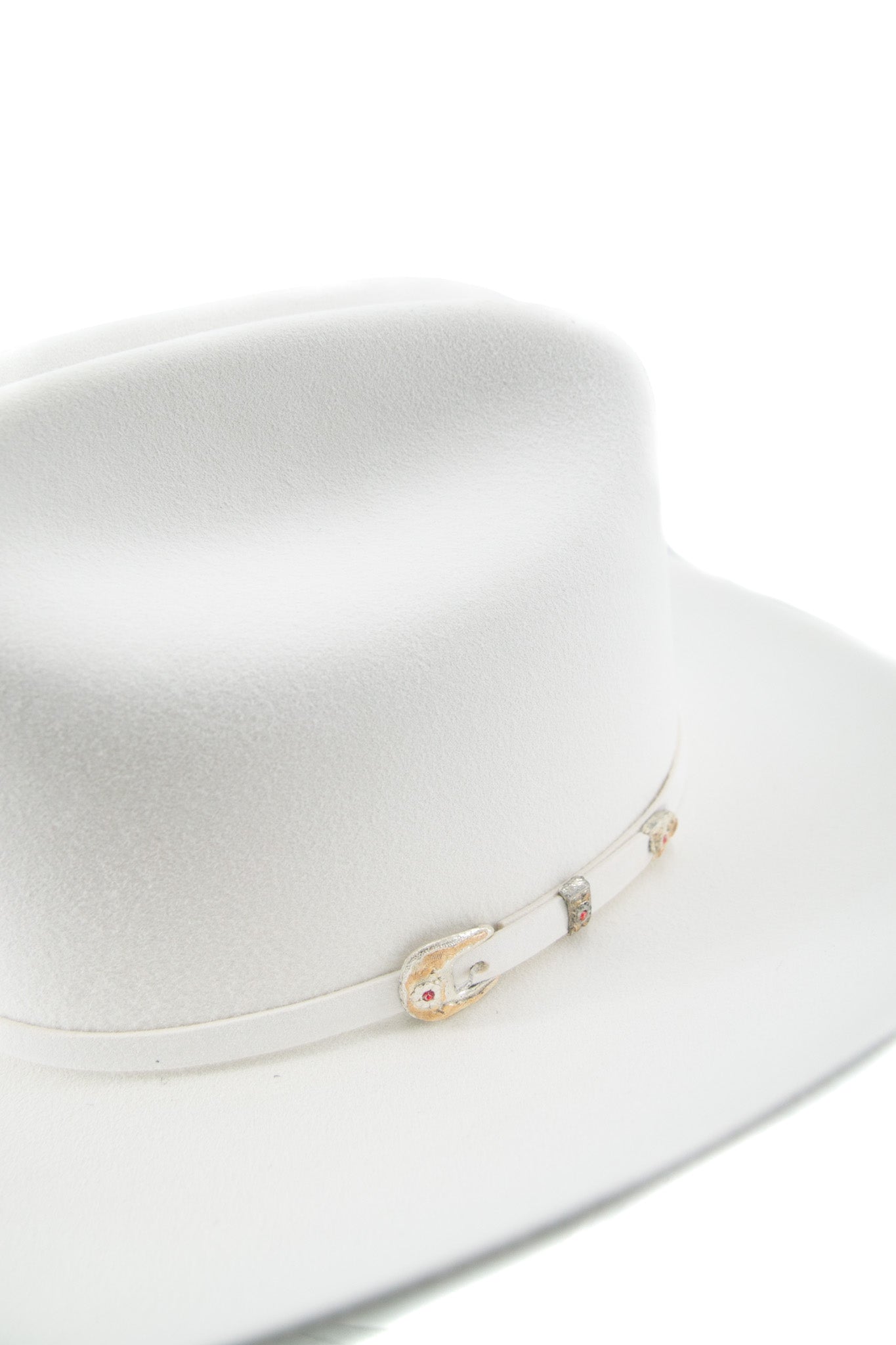 Larry Mahan 10X White Jerarca Felt Cowboy Hat