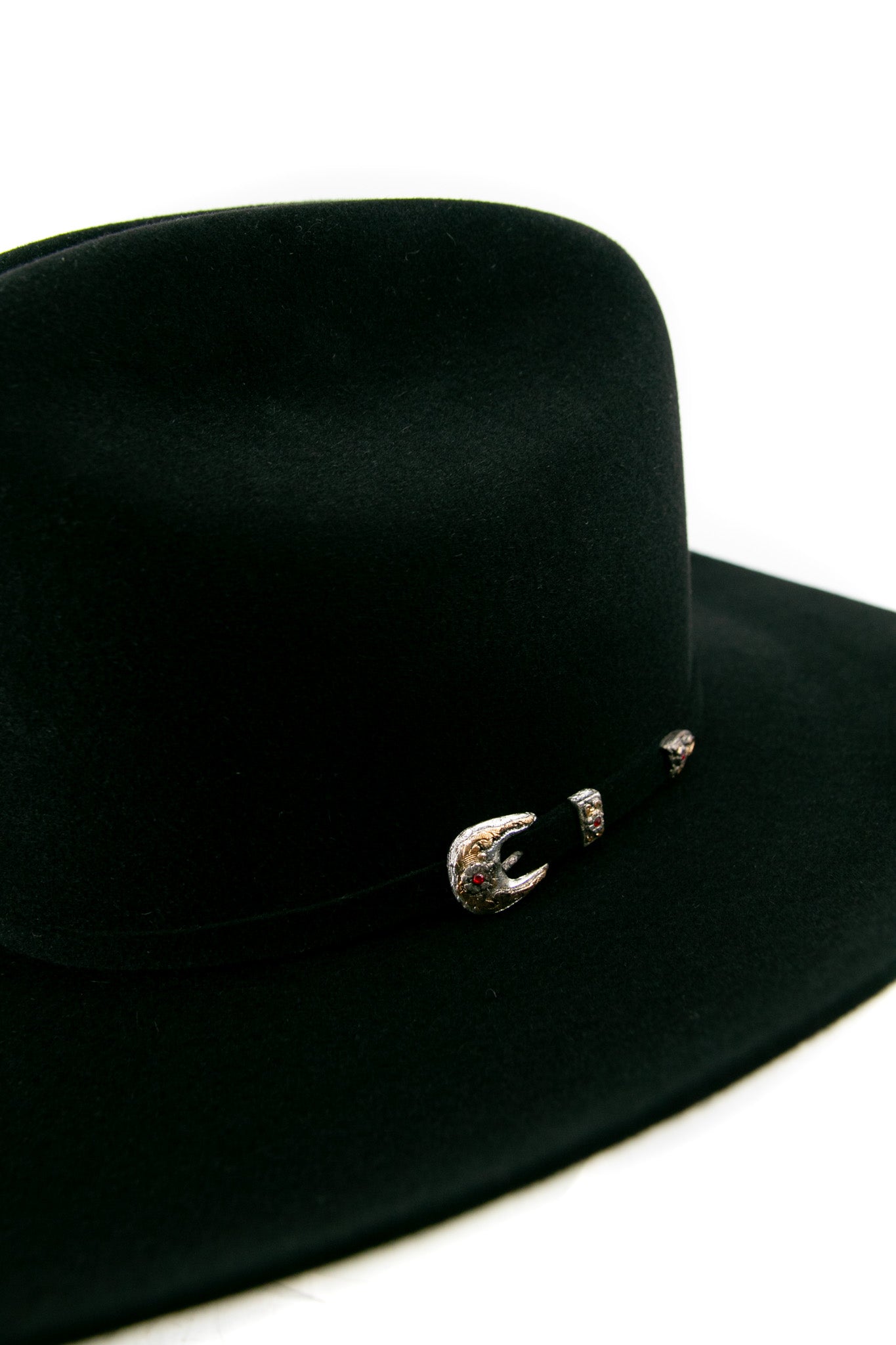 Larry Mahan 6X Black Real Felt Cowboy Hat