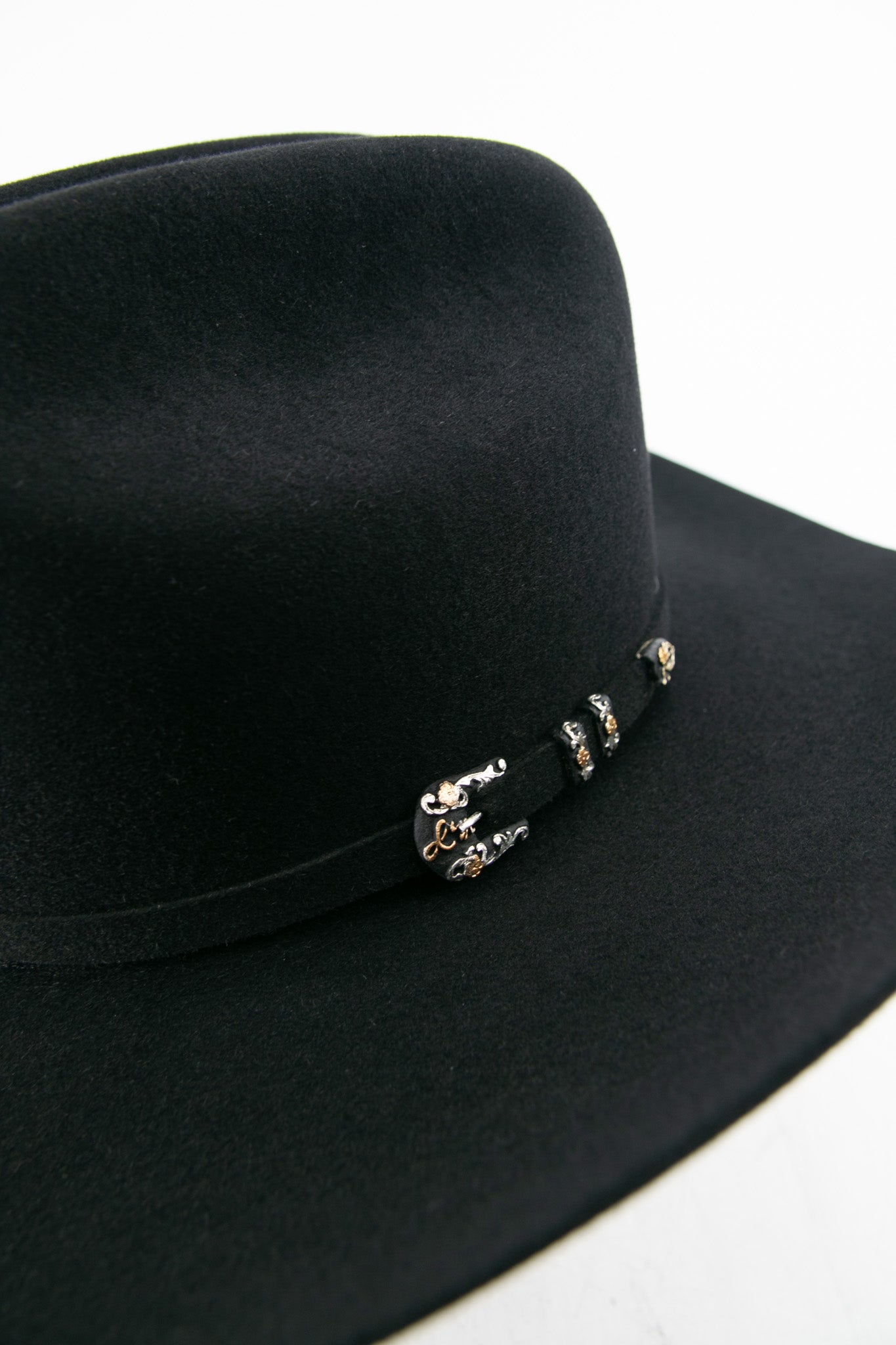 Larry Mahan 10X Black Jerarca Felt Cowboy Hat