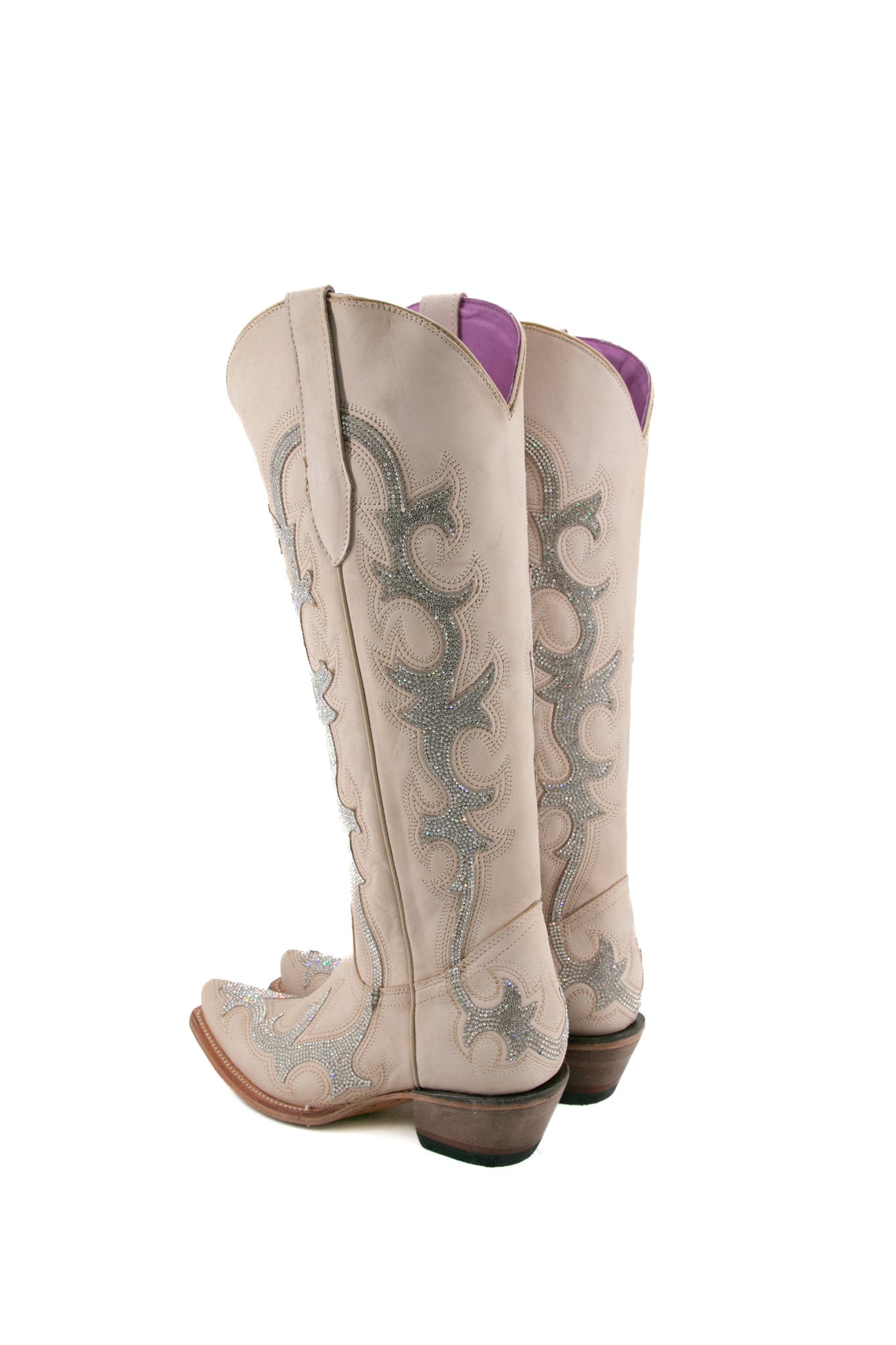 Azalea Rhinestone Nobuck Tall Cowgirl Boots