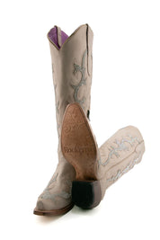 Azalea Rhinestone Nobuck Tall Cowgirl Boots