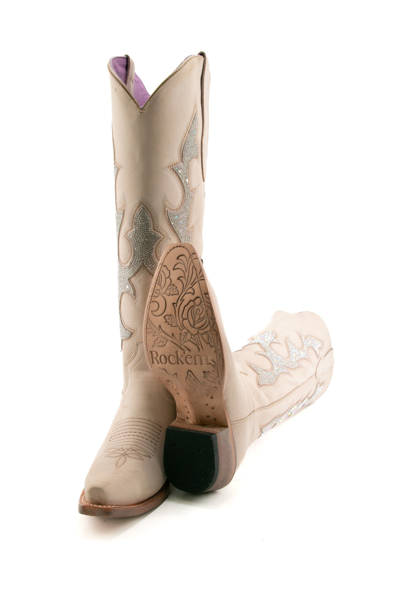 Makayla Nobuck Tall Snip Toe Cowgirl Boots