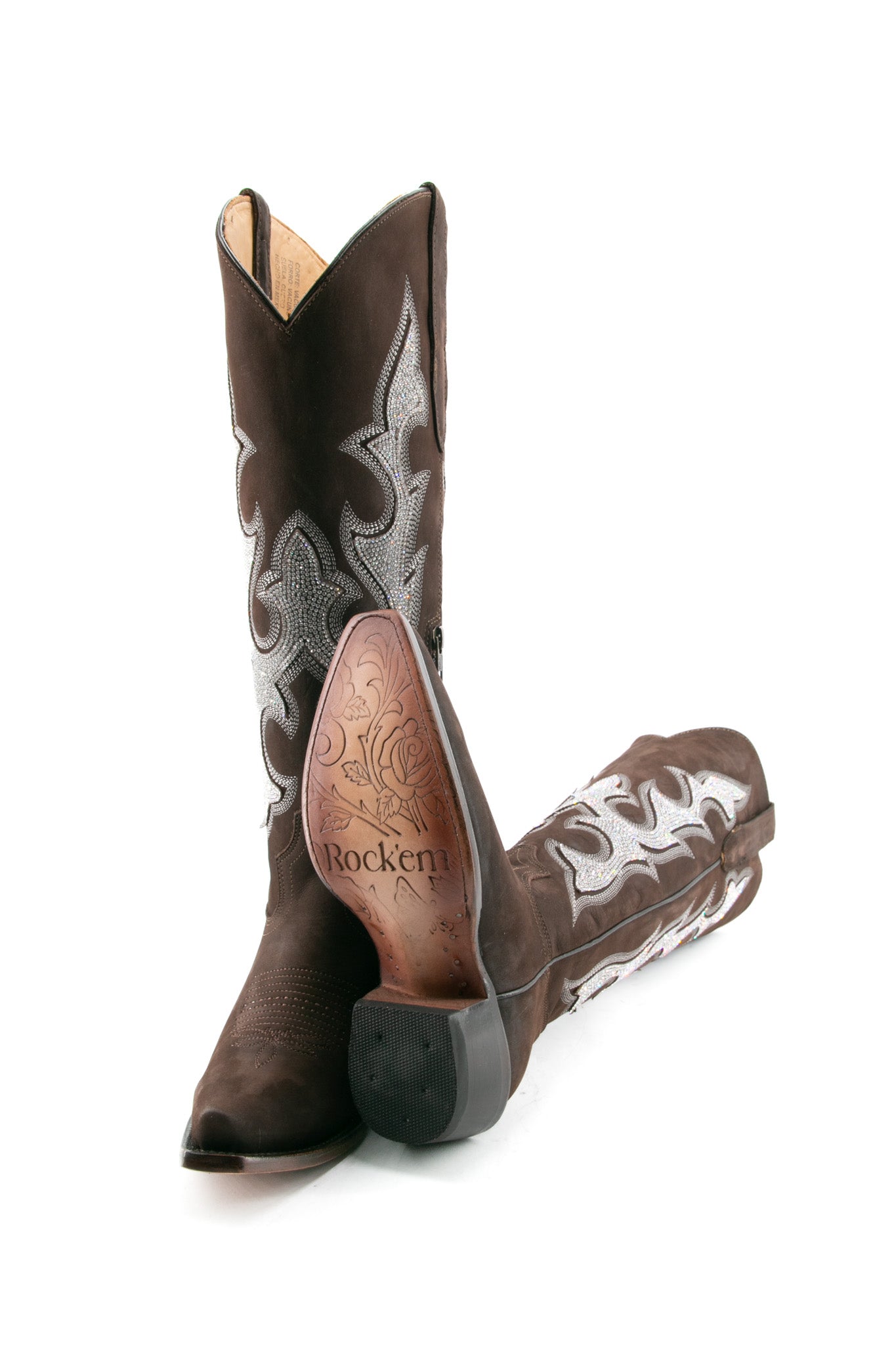 Makayla Nobuck Tall Snip Toe Cowgirl Boots