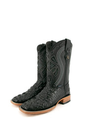 Caiman Tail Hornback Square Toe Cowboy Boot