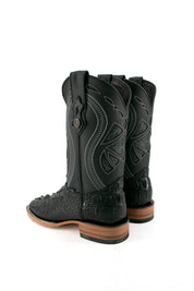 Caiman Tail Hornback Square Toe Cowboy Boot