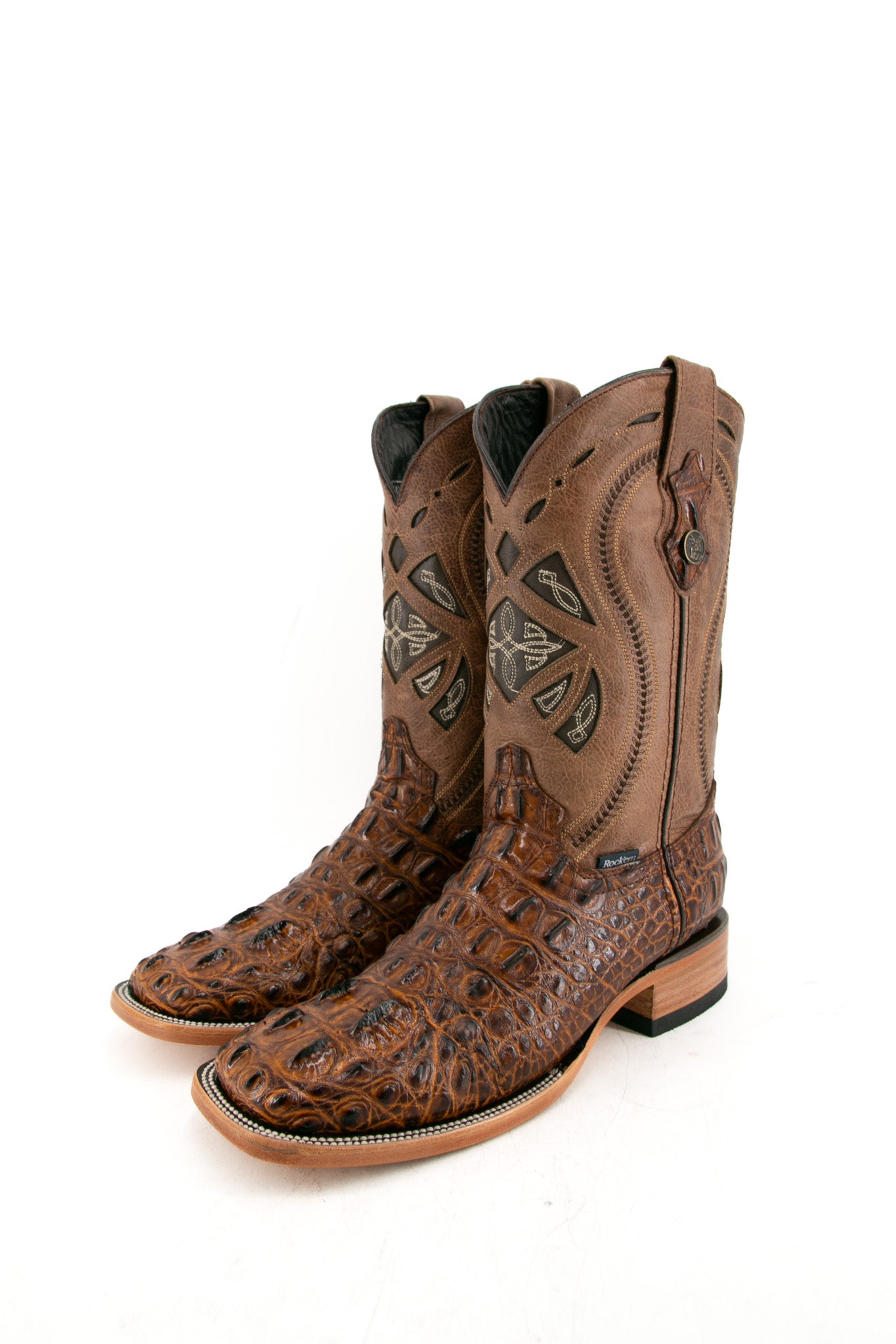 Caiman Tail Hornback Square Toe Cowboy Boot