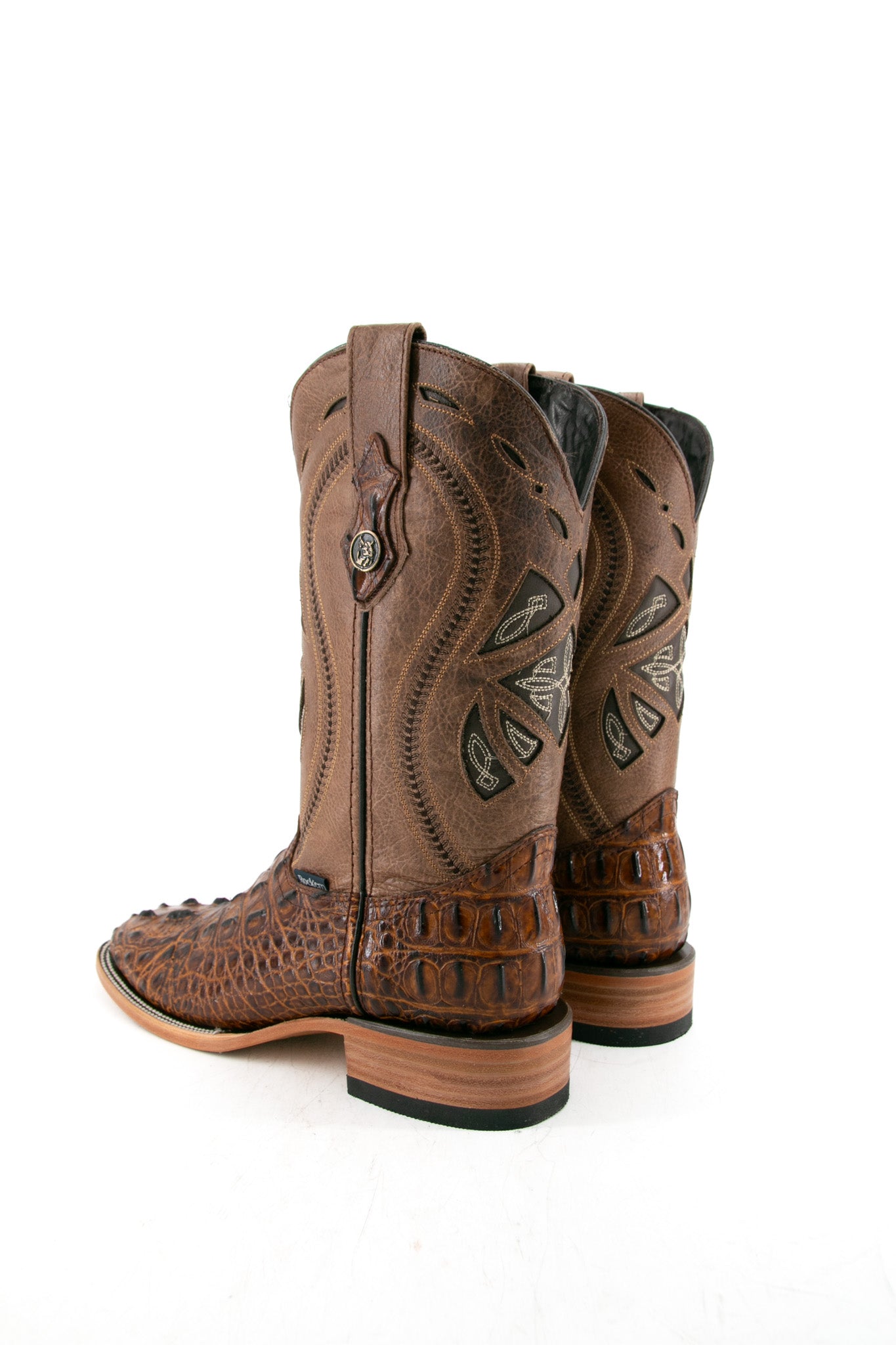 Caiman Tail Hornback Square Toe Cowboy Boot