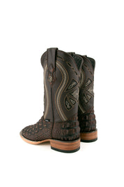 Giant Caiman Hornback Square Toe Cowboy Boot