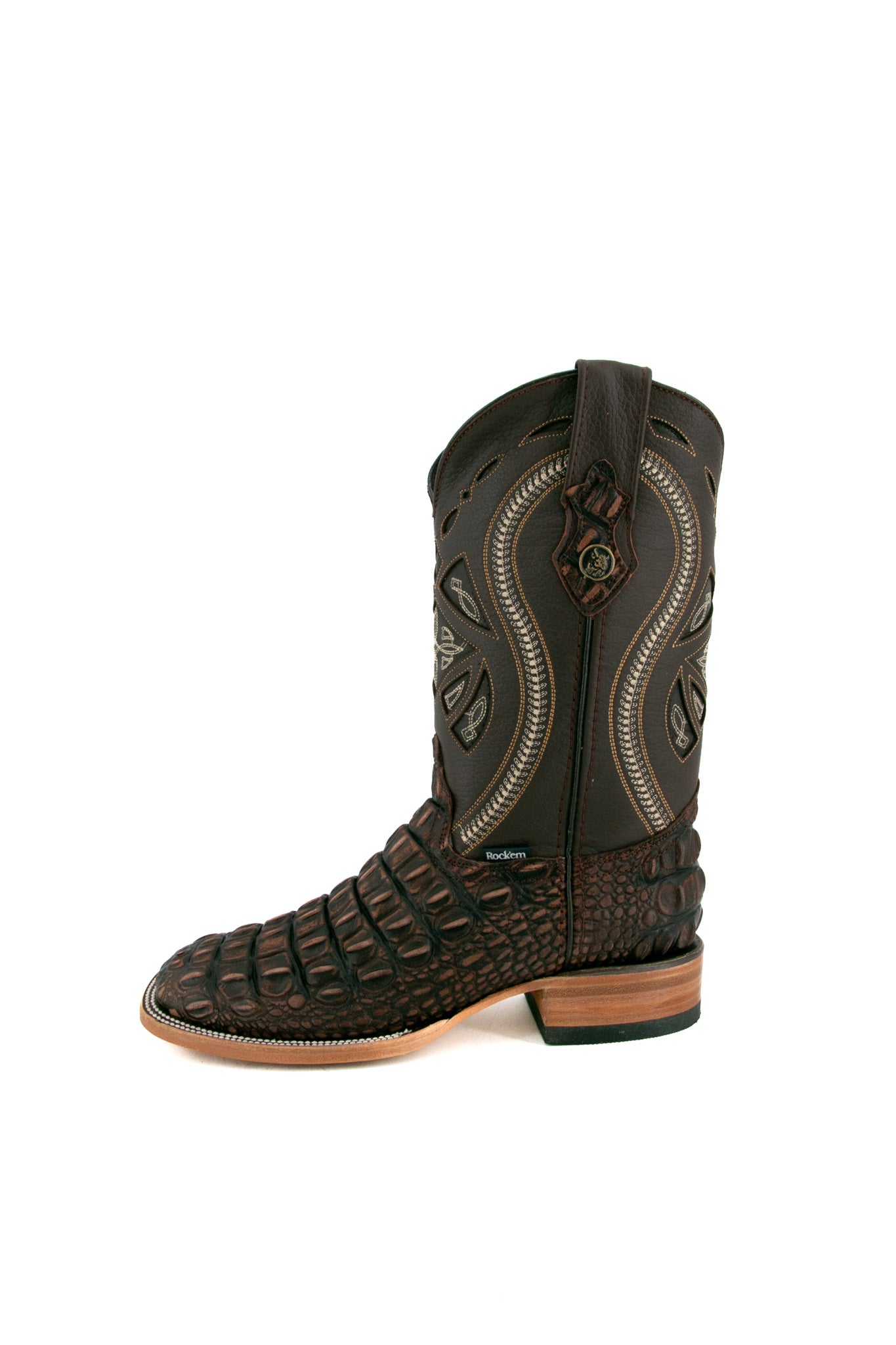 Giant Caiman Hornback Square Toe Cowboy Boot