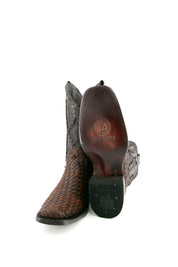 Woven Rodeo Cowboy Boot