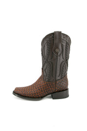 Woven Rodeo Cowboy Boot