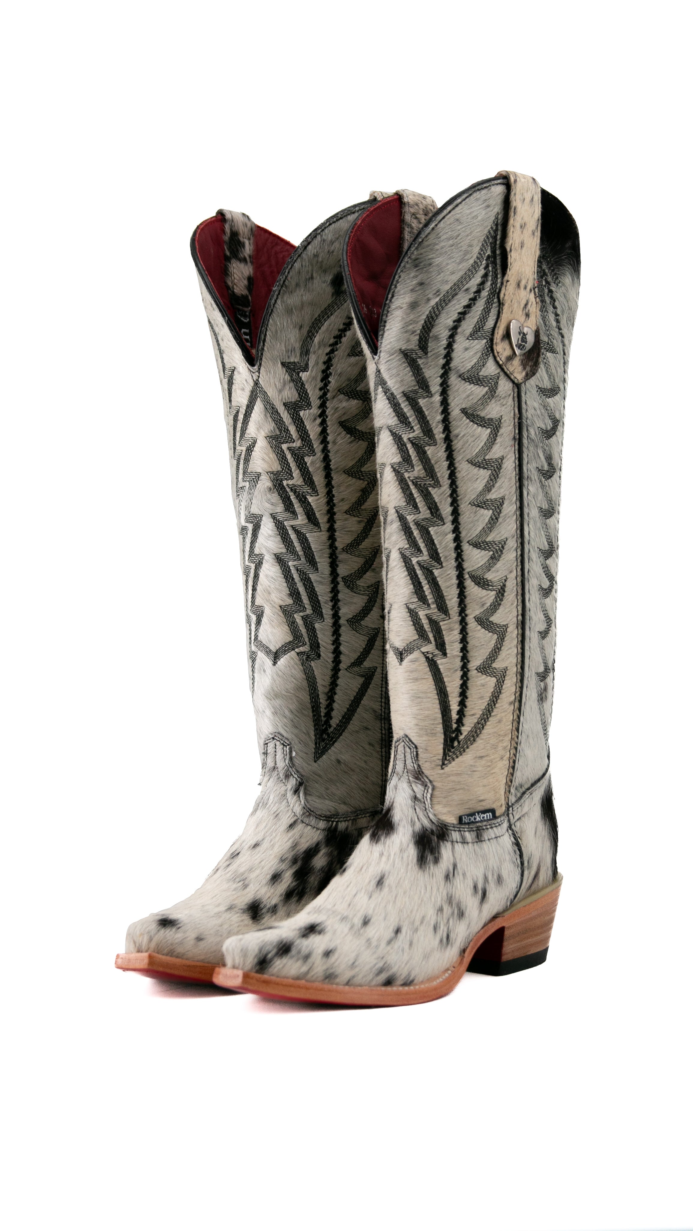 Charlotte Tall Cowhide Snip Toe Cowgirl Boot Size 5.5 Box IW2