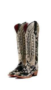 Charlotte Tall Cowhide Snip Toe Cowgirl Boot Size 6 Box IW3