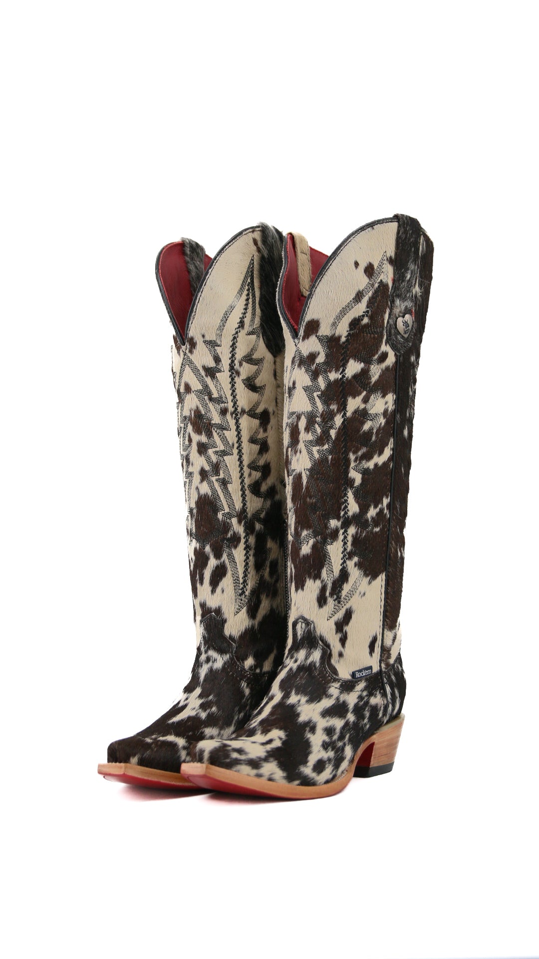 Charlotte Tall Cowhide Snip Toe Cowgirl Boot Size 7.5 Box IW7