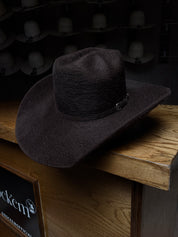 Rock'em 10X Chocolate Grizzly Fur Open Crown Felt Cowboy Hat