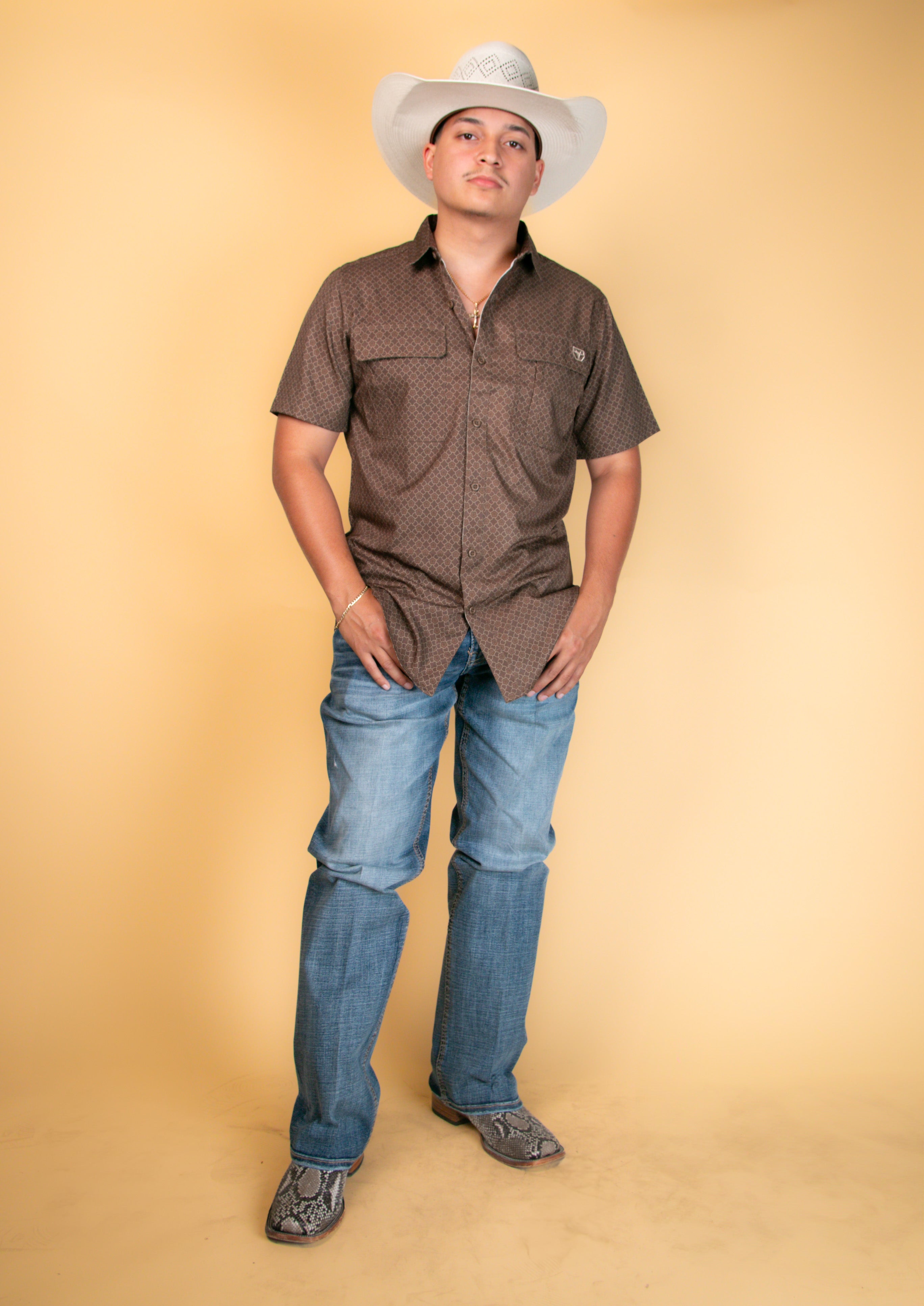 Platini Short Sleeve Jacob Button Up