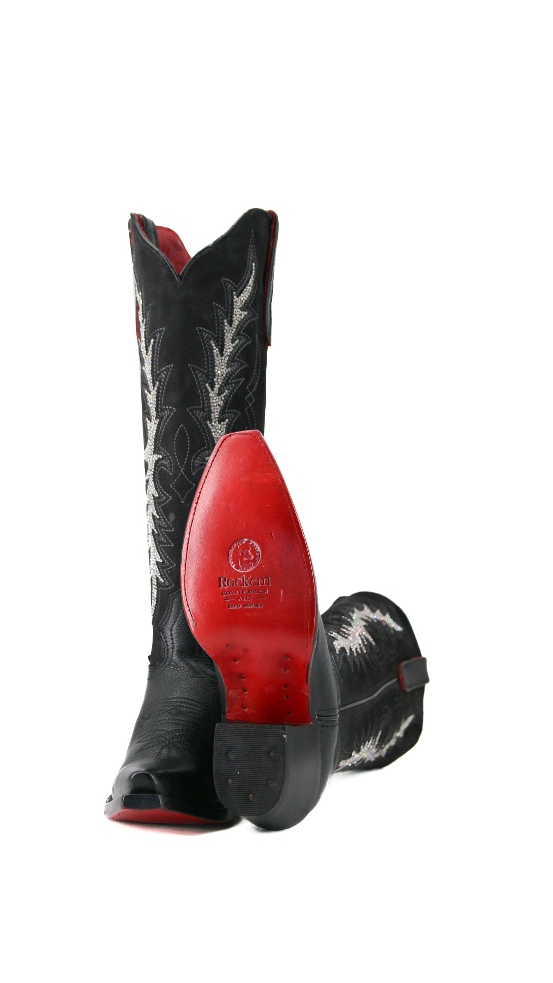 Makayla Tall Red Bottom Snip Toe Cowgirl Boot