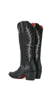 Makayla Tall Red Bottom Snip Toe Cowgirl Boot