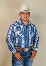 American West Long Sleeve Brandon Pearl Snap
