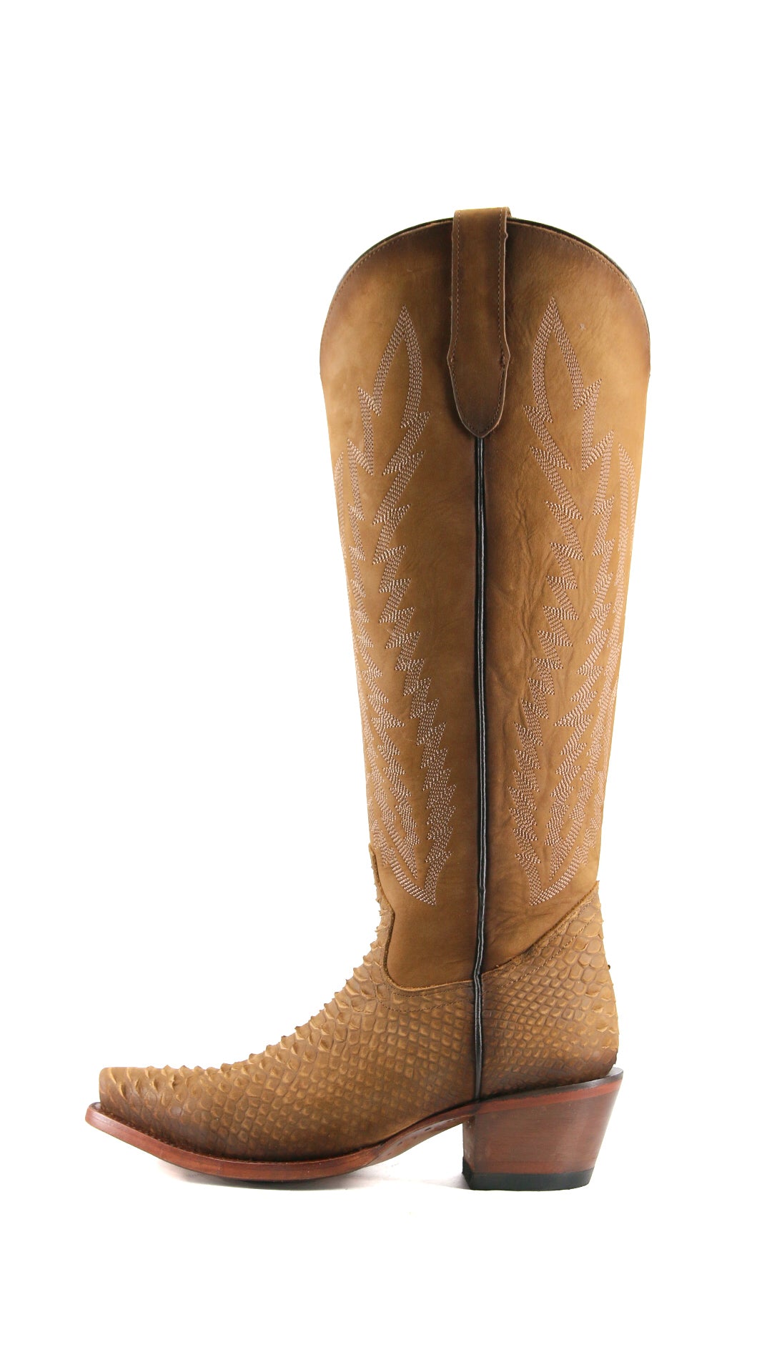 Presley Matte Python Tall Snip Toe Cowgirl Boot