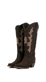 Makayla Midi Wide Calf Snip Toe Cowgirl Boot