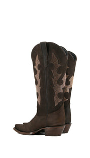 Makayla Snip Toe Midi Wide Calf Cowgirl Boot