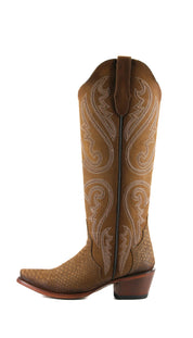 Jazlyn Matte Python Tall Snip Toe Cowgirl Boot