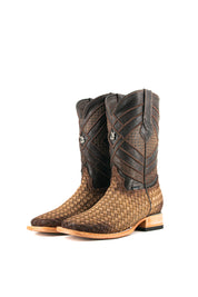Prescott Serbia Woven Square Toe Cowboy Boot